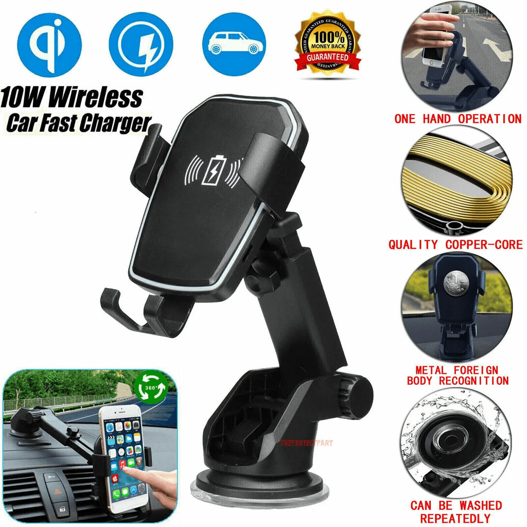 Wireless Fast Charging Car Charger Mount Holder Stand 2 in 1 For Cell Phone - Jewelry Store by Erik Rayo