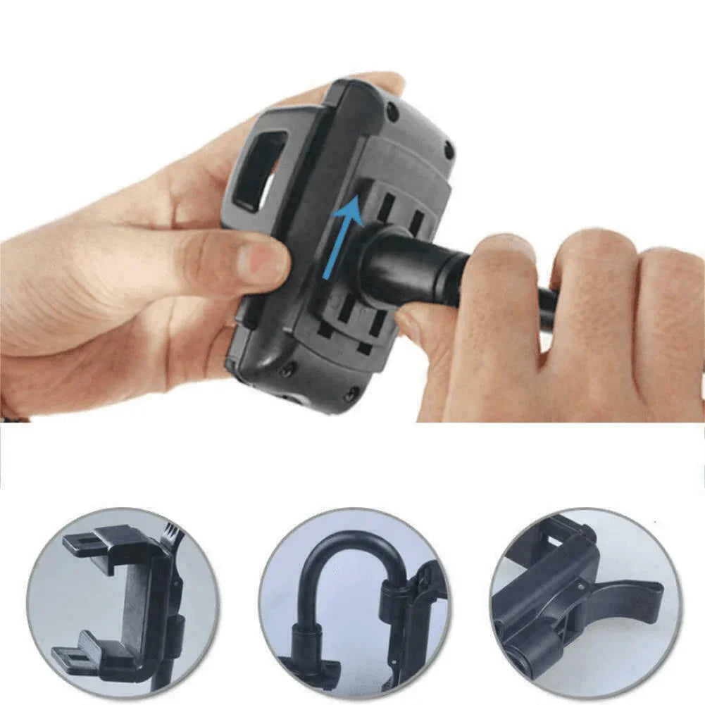 Universal 360° Car Rearview Mirror Mount Stand Holder Cradle For Cell Phone GPS - Jewelry Store by Erik Rayo