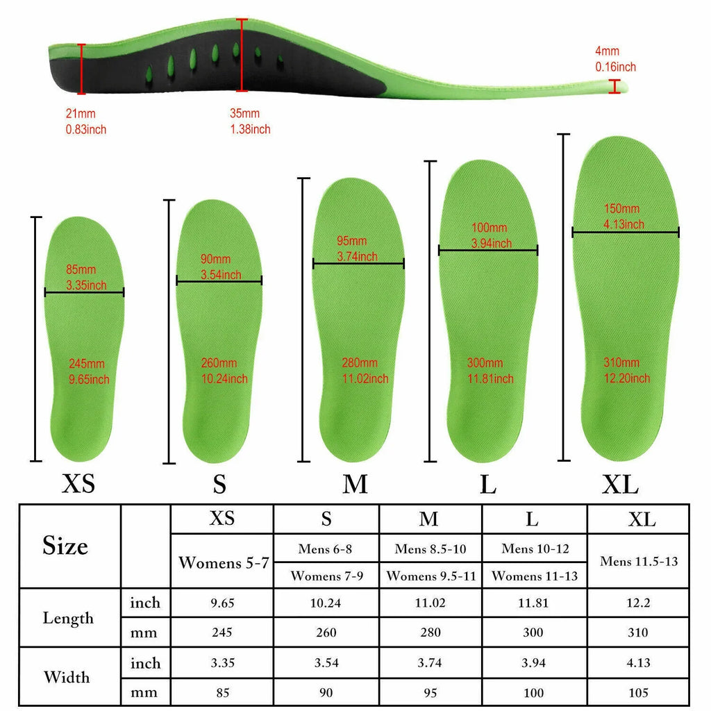 Orthotic Shoe Insoles Inserts Flat Feet High Arch Support For Plantar Fasciitis - Jewelry Store by Erik Rayo