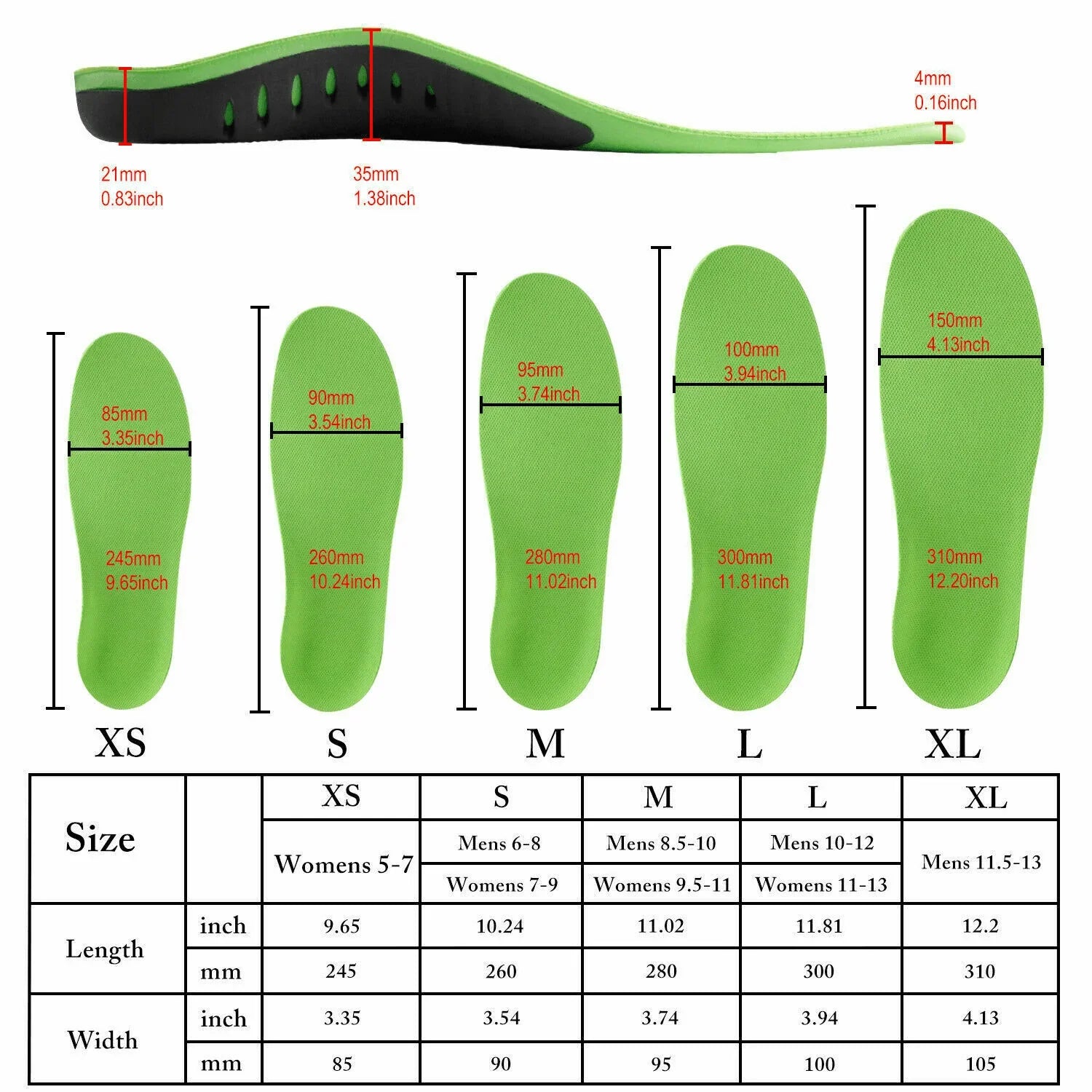 Orthotic Shoe Insoles Inserts Flat Feet High Arch Support For Plantar Fasciitis - Jewelry Store by Erik Rayo