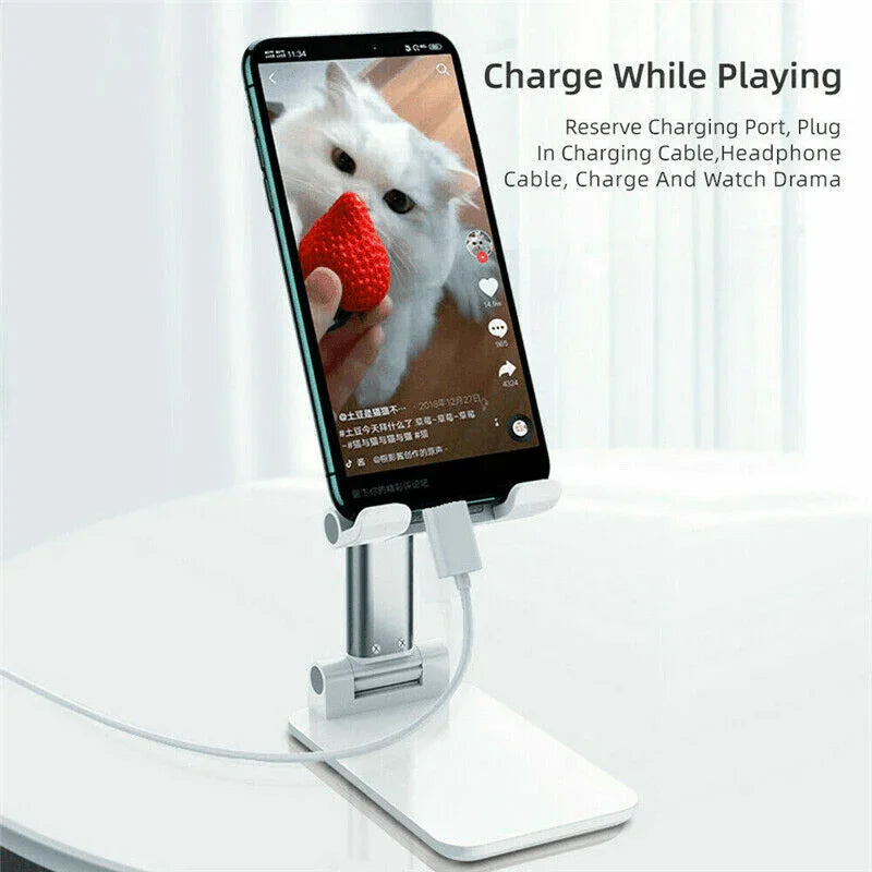Adjustable Cell Phone Tablet Stand Desktop Holder Mount Mobile Phone iPad iPhone - Jewelry Store by Erik Rayo