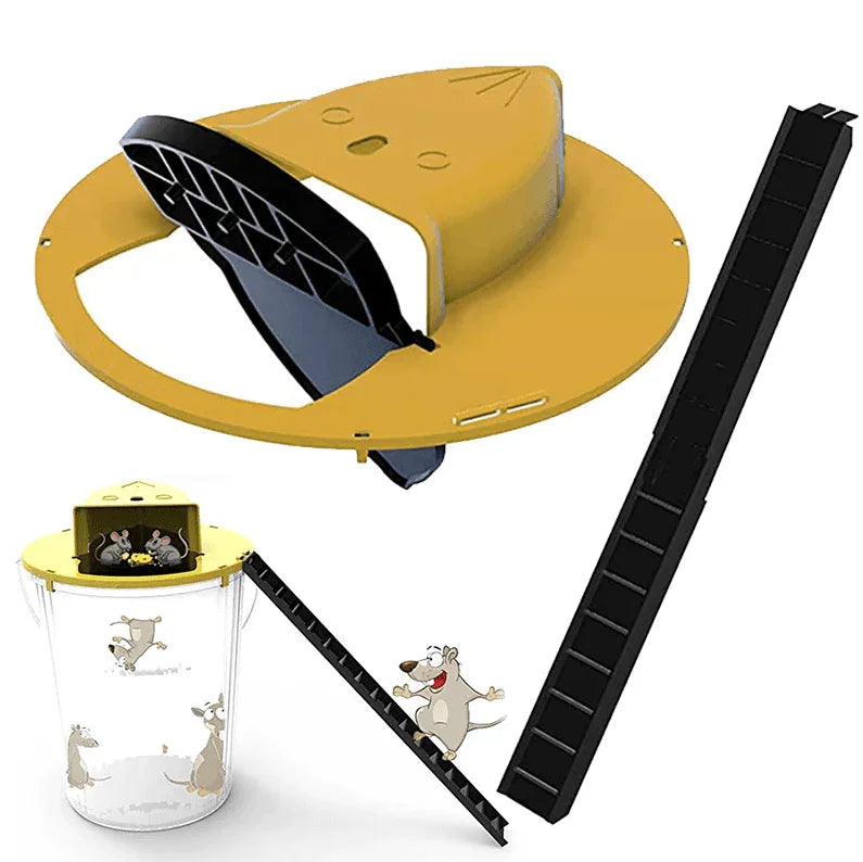 Mouse Rat Trap Flip & Slide Mouse Trap Bucket Catcher Mousetrap Slide Bucket Lid - Jewelry Store by Erik Rayo
