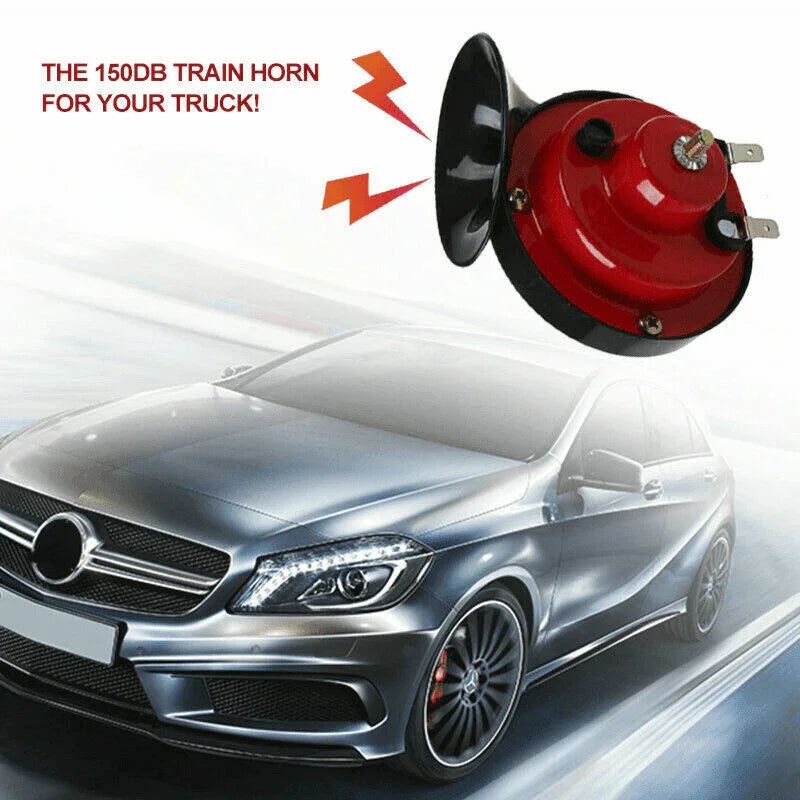 2PC 12V 300DB Super Loud Train Air Horn Waterproof Motorcycle Car Truck SUV Boat - Jewelry Store by Erik Rayo