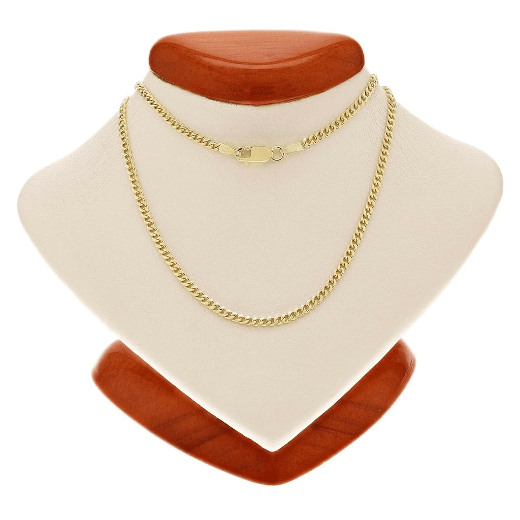 Italian 14k Yellow Gold Miami Cuban Link Chain Necklace 20" 2mm 6.2 grams - Jewelry Store by Erik Rayo