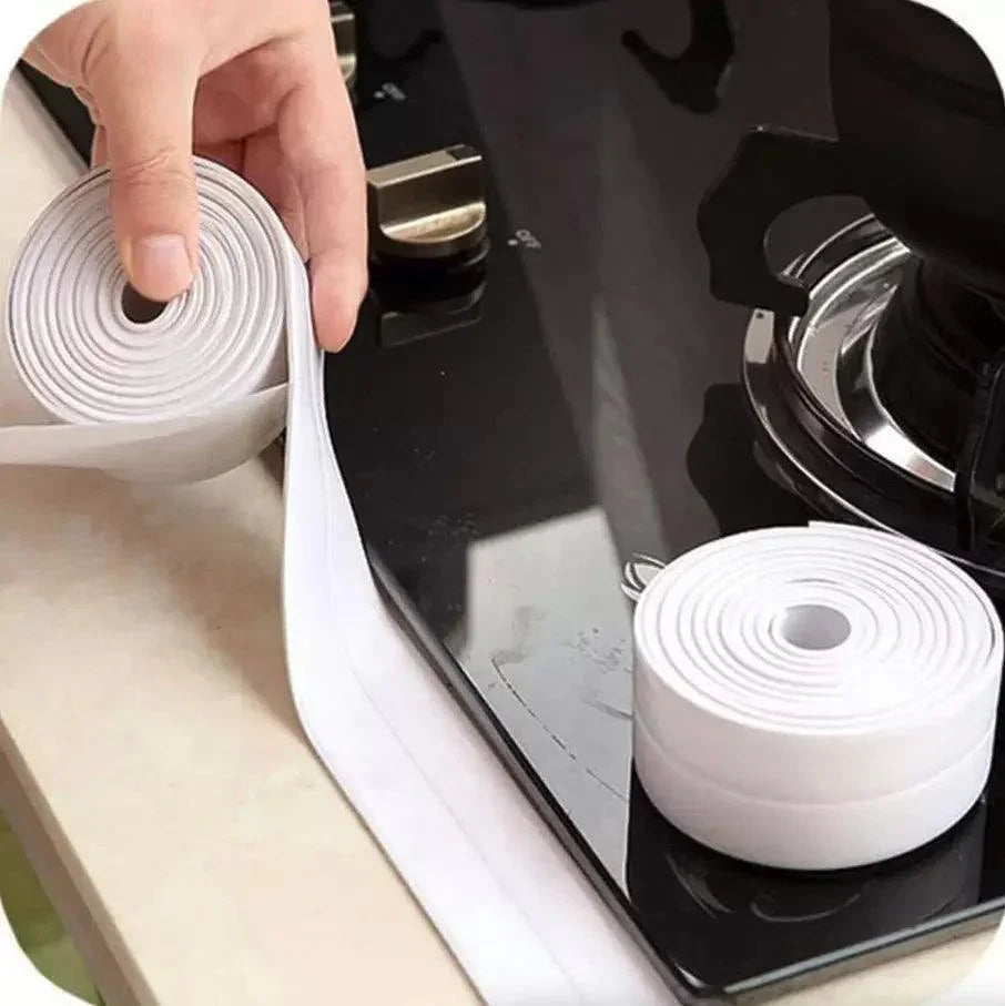 10.5FT PVC Self Adhesive Caulk Sealing Strip Tape For Kitchen Wall Sink Toilet - Jewelry Store by Erik Rayo