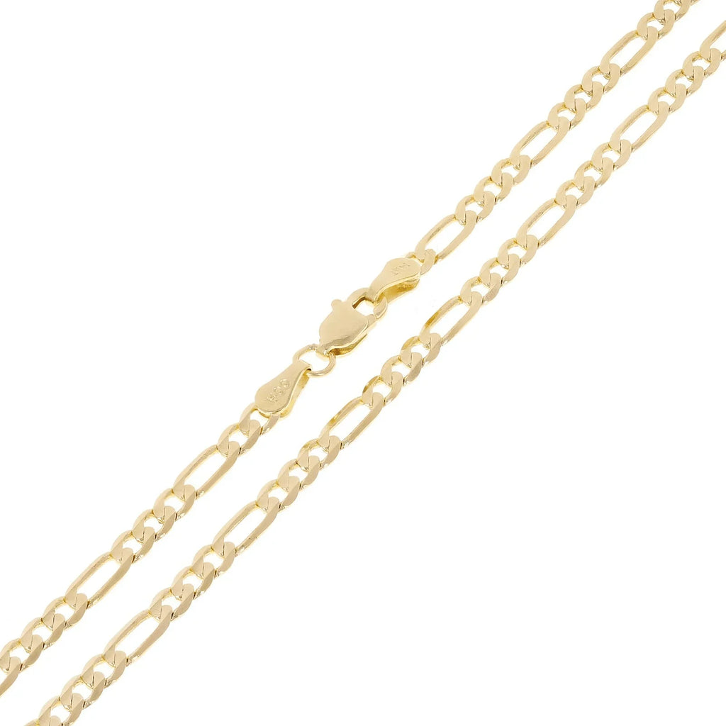Italian 14k Yellow Gold Solid Figaro Chain Necklace 20" 2.3mm 4.7 grams - Jewelry Store by Erik Rayo