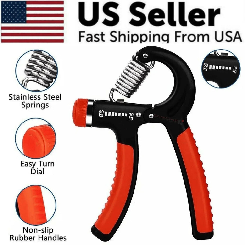 Hand Grip Strength Power Trainer Gripper Strengthener Adjustable Gym Exerciser - Jewelry Store by Erik Rayo