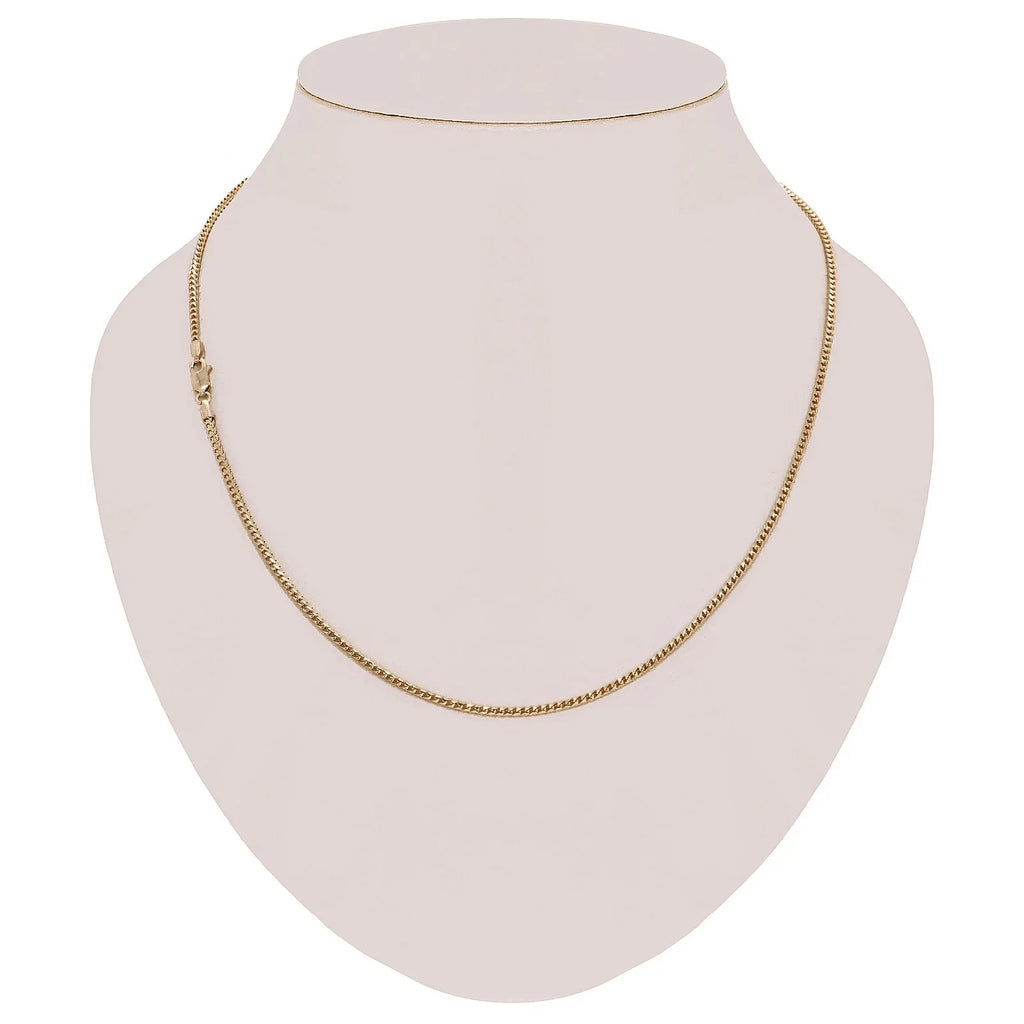 Italian 14k Yellow Gold Solid Diamond Cut Franco Chain Necklace 22" 2mm 12.4gram - Jewelry Store by Erik Rayo