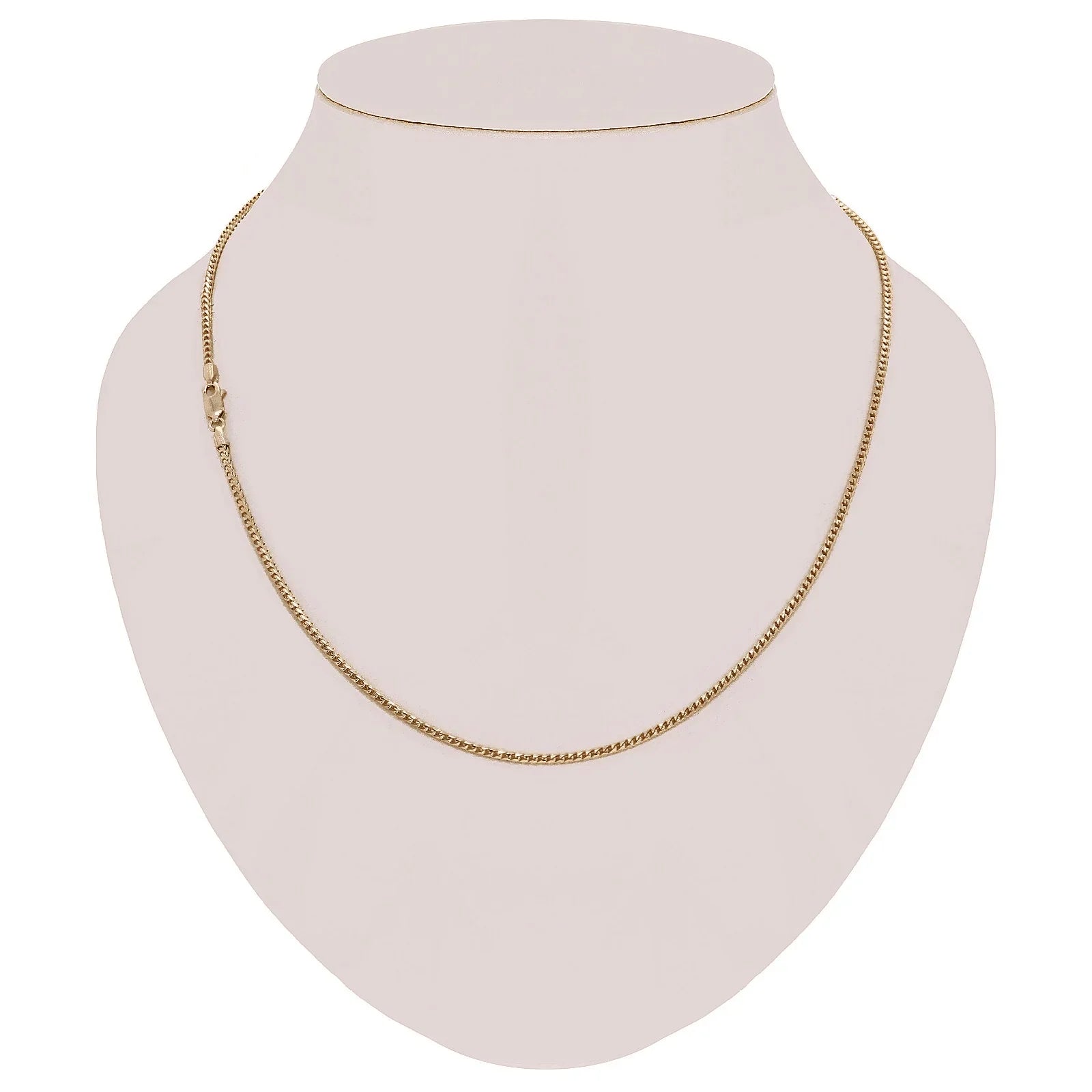 Italian 14k Yellow Gold Solid Diamond Cut Franco Chain Necklace 22" 2mm 12.4gram - Jewelry Store by Erik Rayo