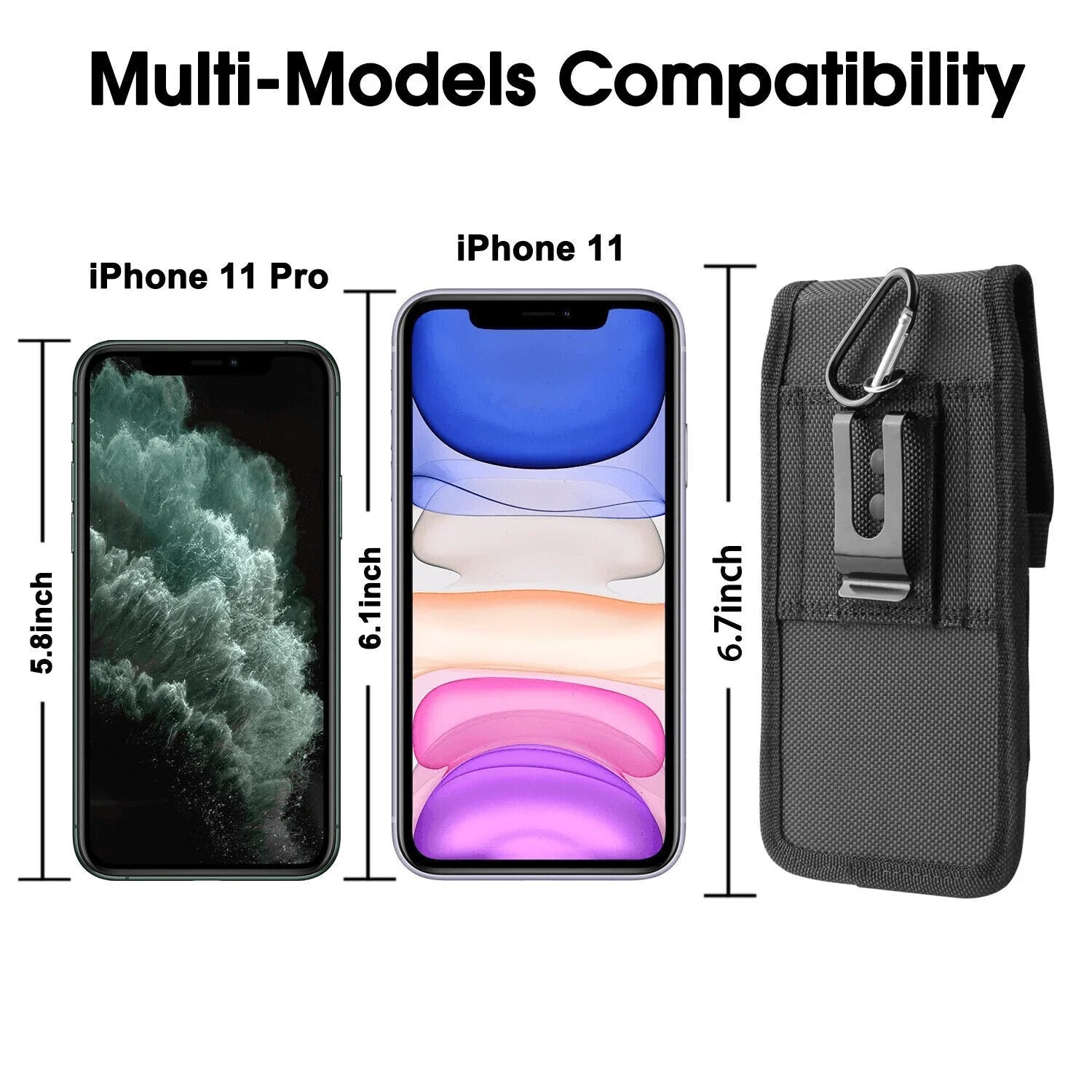 Vertical Cell Phone Holster Pouch Wallet Case With Belt Clip For iPhone Samsung - Jewelry Store by Erik Rayo