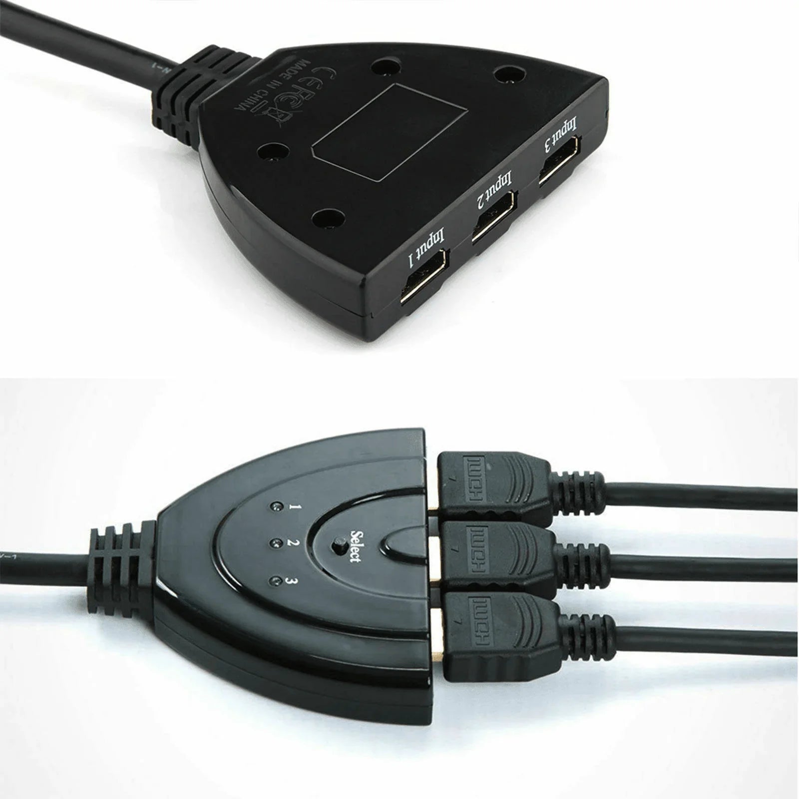 3 Port HDMI Splitter Cable 1080P Switch Switcher HUB Adapter for HDTV PS4 Xbox - Jewelry Store by Erik Rayo