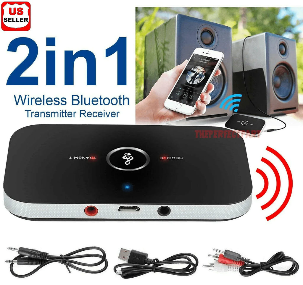 Bluetooth 5.0 Transmitter Receiver 2 IN 1 Wireless Audio 3.5mm Jack Aux Adapter - Jewelry Store by Erik Rayo