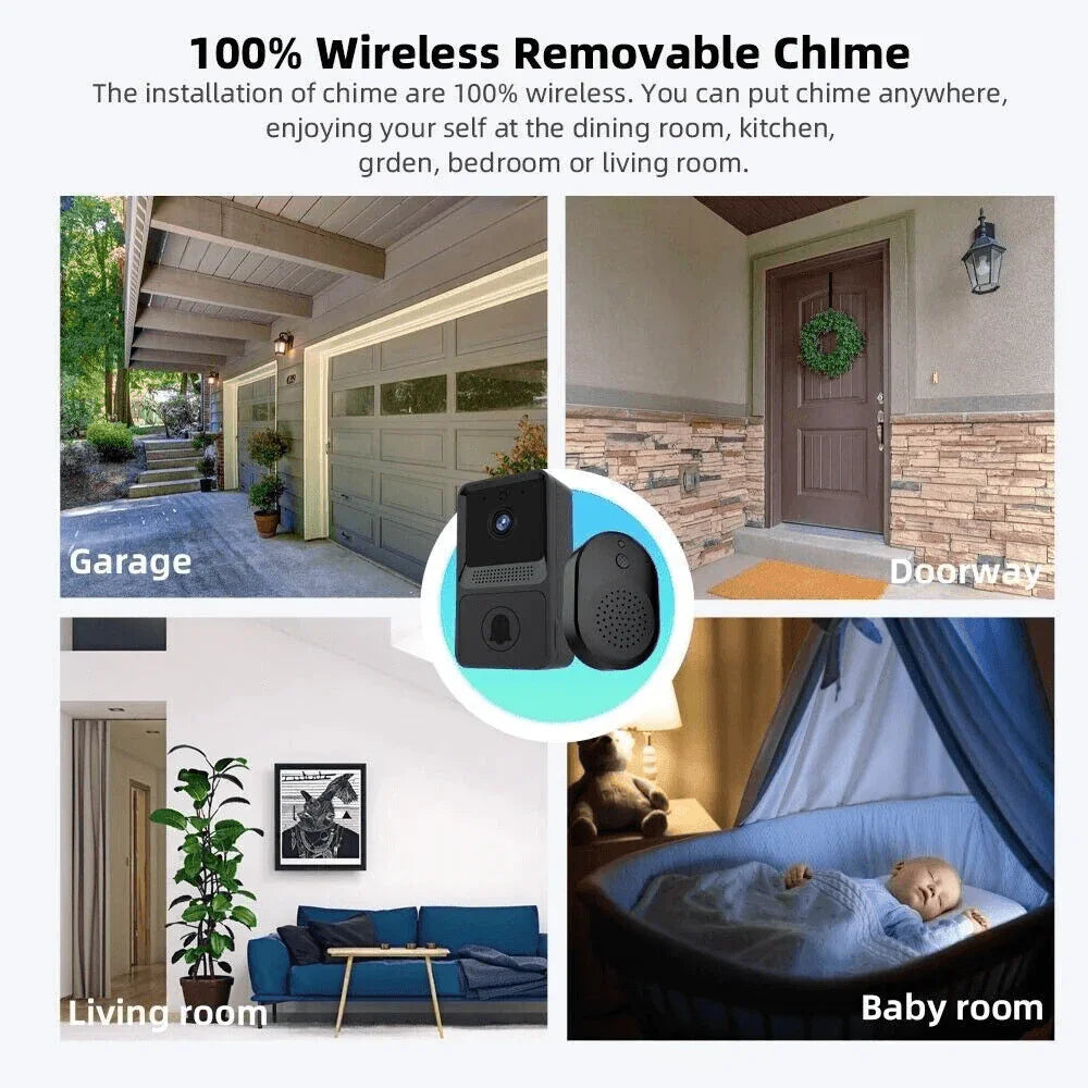Smart Wireless WiFi Doorbell Intercom Video Camera Door Ring Bell Chime Security - Jewelry Store by Erik Rayo