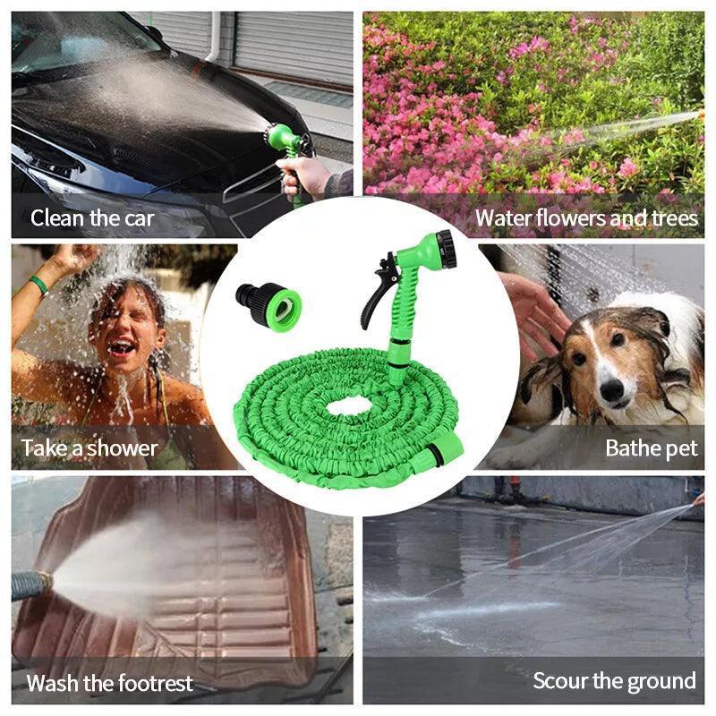 Expanding Expandable Flexible Garden Water Hose w Spray Nozzle 25, 50, 75, 100FT - Jewelry Store by Erik Rayo
