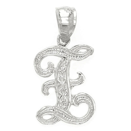 14k Yellow or White Gold Initial Letter Z Alphabet A-Z Charm Pendant - Jewelry Store by Erik Rayo