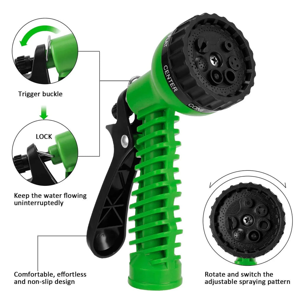 Expanding Expandable Flexible Garden Water Hose w Spray Nozzle 25, 50, 75, 100FT - Jewelry Store by Erik Rayo
