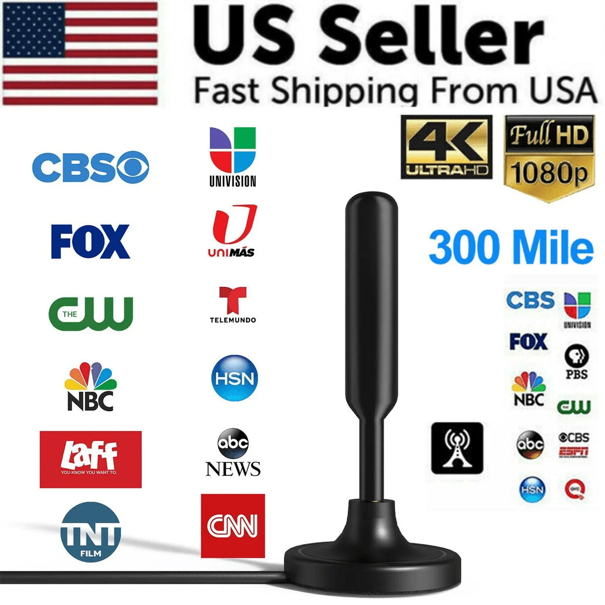 300 Miles TV Antenna 4K Long Range Digital HD Antenna Indoor - Jewelry Store by Erik Rayo