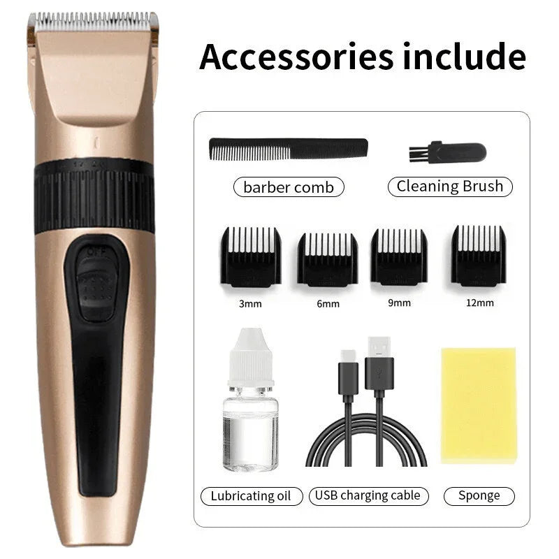 Professional Hair Clippers Trimmer Mens Barber Hair Cutting Kit Machine Cordless - Jewelry Store by Erik Rayo