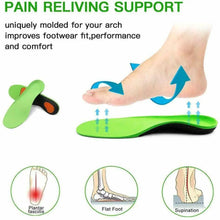 Load image into Gallery viewer, Orthotic Shoe Insoles Inserts Flat Feet High Arch Support For Plantar Fasciitis
