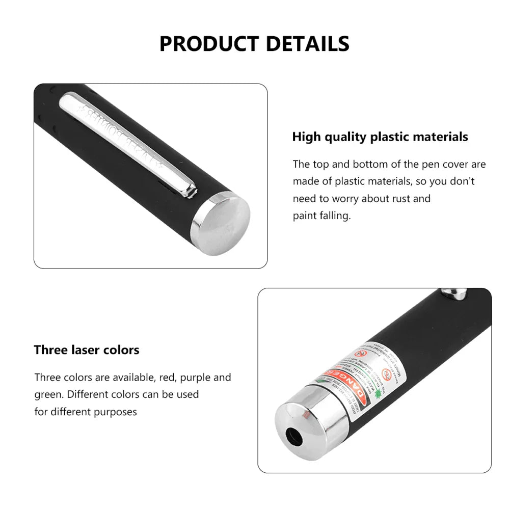 3 Pack 900 Mile Laser Pointer Pen Green Blue Red Light Visible Beam Lazer - Jewelry Store by Erik Rayo