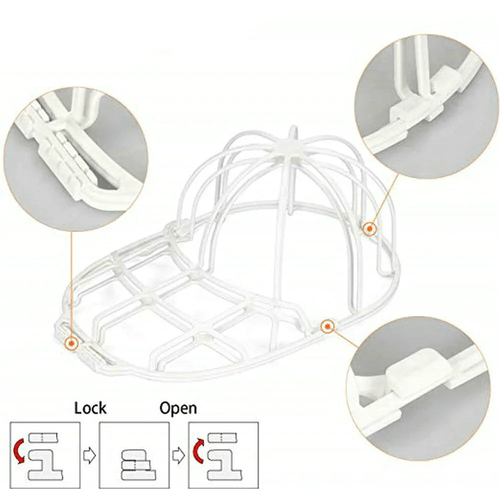 3 Pack Hat Washer Baseball Cap Cleaner Machine Washing Cage Holder Frame Net New - Jewelry Store by Erik Rayo