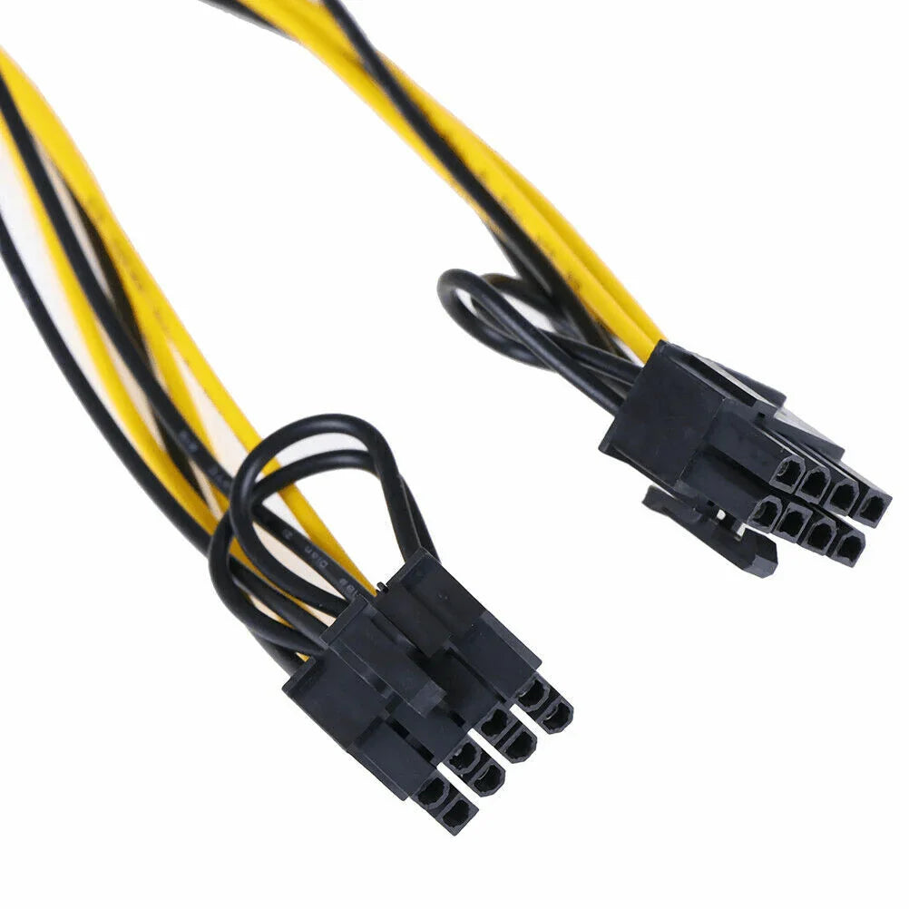 PCI-E 6-pin to 2x 6+2-pin (6-pin/8-pin) Power Splitter Cable PCIE PCI Express US - Jewelry Store by Erik Rayo