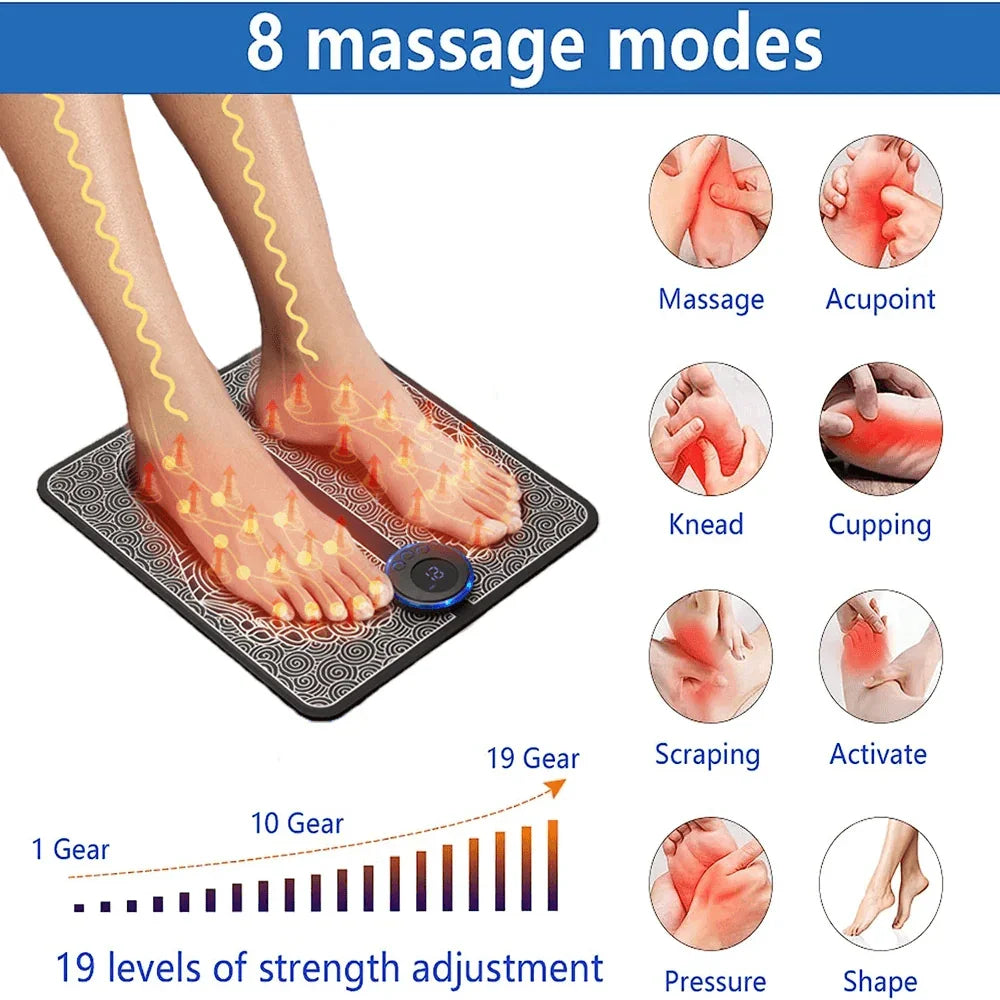 EMS Foot Massager Leg Electric Deep Reshaping Kneading Muscle Pain Relax Machine - Jewelry Store by Erik Rayo