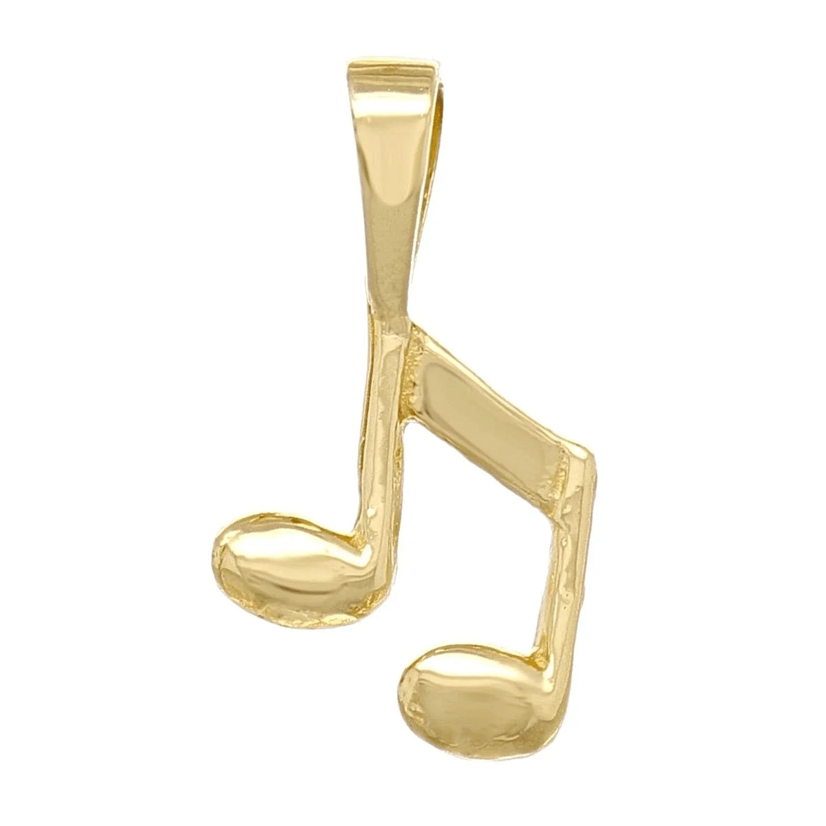 14k Yellow Gold Solid Musical Note 8th Music Note Charm Pendant 0.4 gram - Jewelry Store by Erik Rayo
