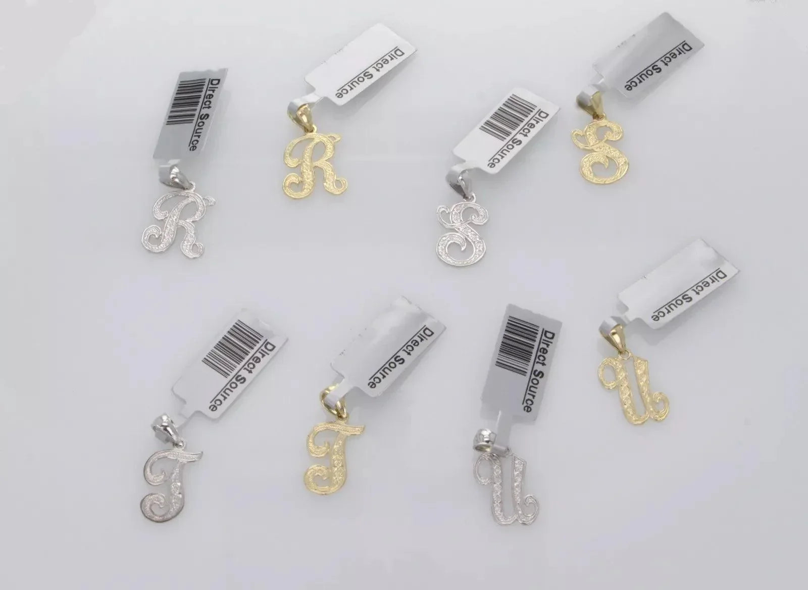 14k Yellow or White Gold Initial Letter I Alphabet A-Z Charm Pendant - Jewelry Store by Erik Rayo