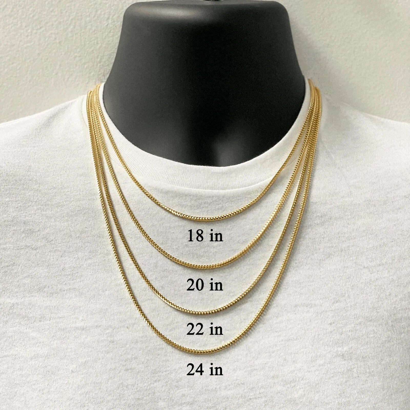 Italian 14k Yellow Gold Solid Franco Chain Necklace 22" 2mm 13.8 grams - Jewelry Store by Erik Rayo