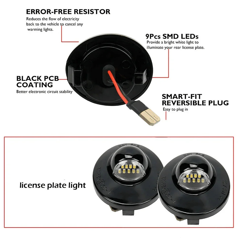 2X LED License Plate Light Rear Bumper Tag Assembly Lamp For Ford F150 F250 F350 - Jewelry Store by Erik Rayo