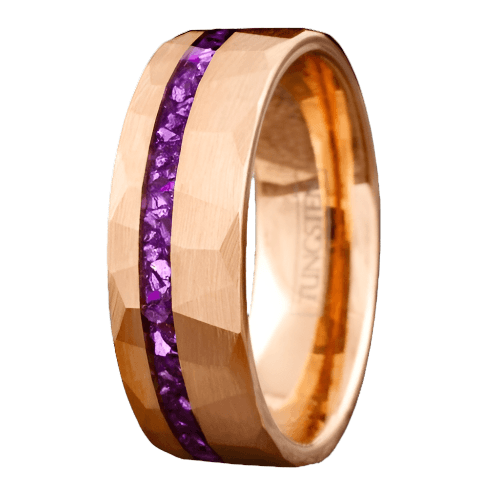 Men's Wedding Band Rings | Wedding Rings for Men & Women | Purple Amethyst Rings - Jewelry Store by Erik Rayo