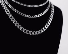 Load image into Gallery viewer, Silver Cuban Curb Chain Necklace for Men and Women Stainless Steel - Jewelry Store by Erik Rayo
