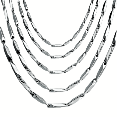 Silver Necklace for Men Women Kids Double Sided Fate Arrow Stainless Steel Chain - Jewelry Store by Erik Rayo