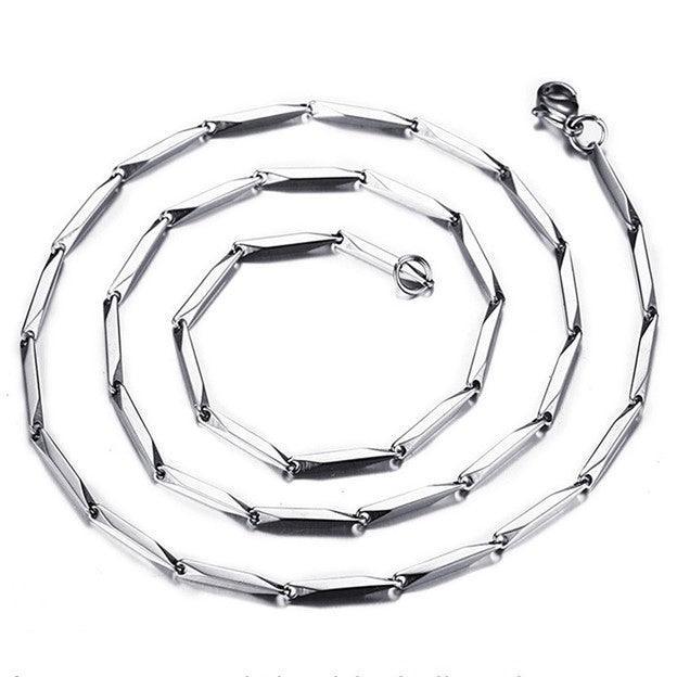 Silver Necklace for Men Women Double Sided Fate Arrow Stainless Steel Chain - Jewelry Store by Erik Rayo