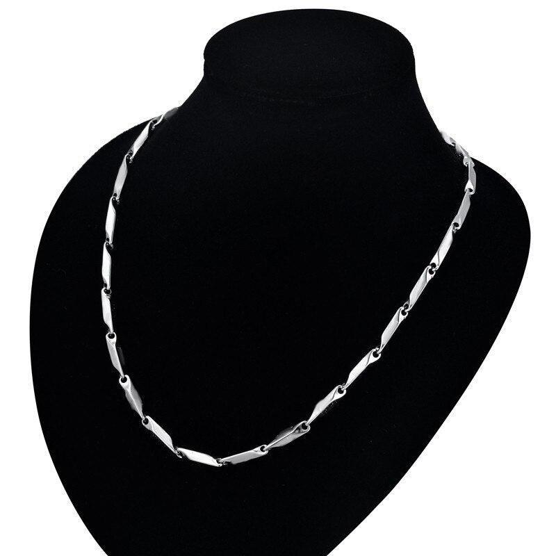 Silver Necklace for Men Women Double Sided Fate Arrow Stainless Steel Chain - Jewelry Store by Erik Rayo