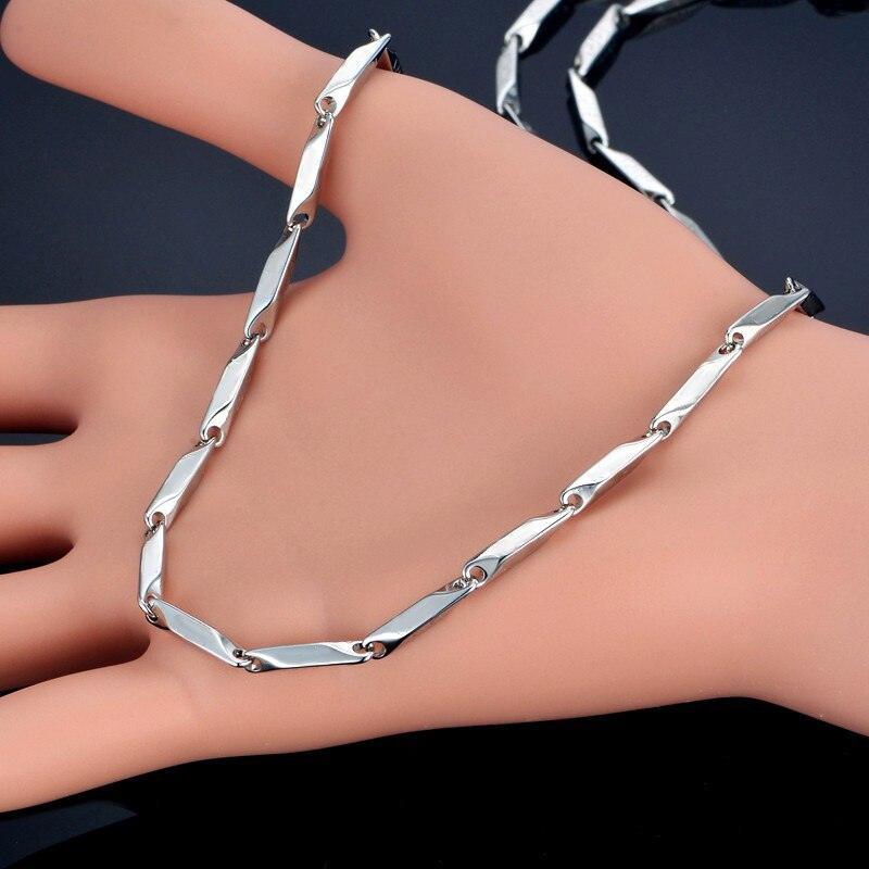Silver Necklace for Men Women Double Sided Fate Arrow Stainless Steel Chain - Jewelry Store by Erik Rayo