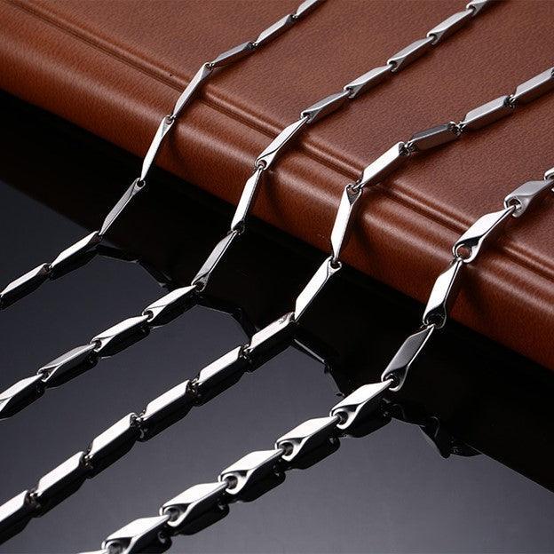 Silver Necklace for Men Women Double Sided Fate Arrow Stainless Steel Chain - Jewelry Store by Erik Rayo