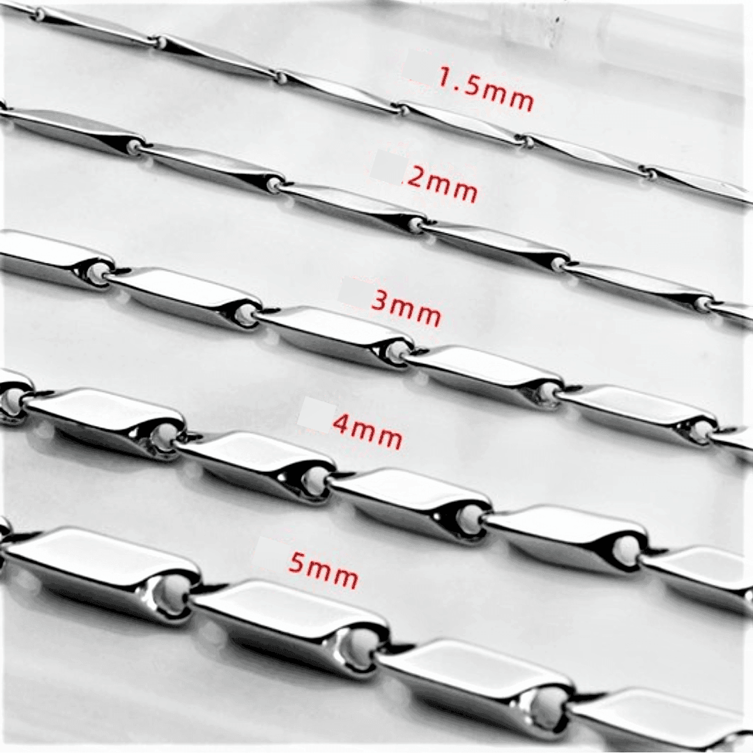Silver Necklace for Men Women Double Sided Fate Arrow Stainless Steel Chain - Jewelry Store by Erik Rayo
