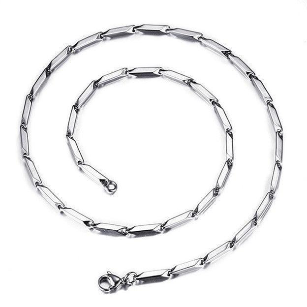 Silver Necklace for Men Women Double Sided Fate Arrow Stainless Steel Chain - Jewelry Store by Erik Rayo