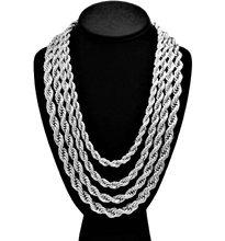 Load image into Gallery viewer, Silver Rope Chain Necklace for Men Women and Kids Stainless Steel - Jewelry Store by Erik Rayo
