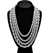 Load image into Gallery viewer, Silver Rope Chain Necklaces for Men Women and Kids Stainless Steel - Jewelry Store by Erik Rayo
