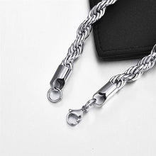 Load image into Gallery viewer, Silver Rope Chain Necklaces for Men Women and Kids Stainless Steel - Jewelry Store by Erik Rayo
