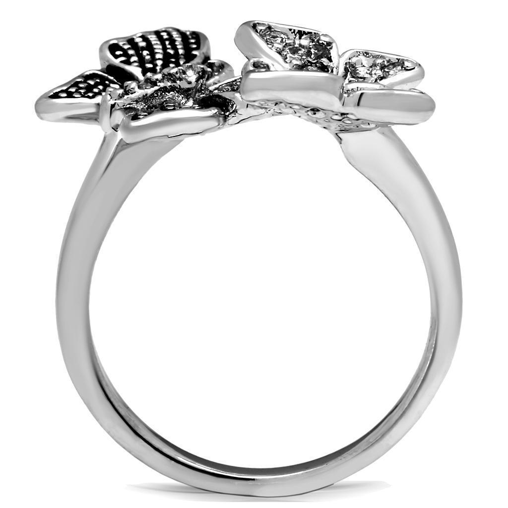 Silver Womens Butterflies Ring Anillo Para Mujer 316L Stainless Steel Ring Sofia - Jewelry Store by Erik Rayo