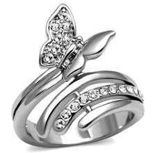 Load image into Gallery viewer, Silver Womens Butterfly Ring Anillo Para Mujer Stainless Steel Ring Soweto - Jewelry Store by Erik Rayo
