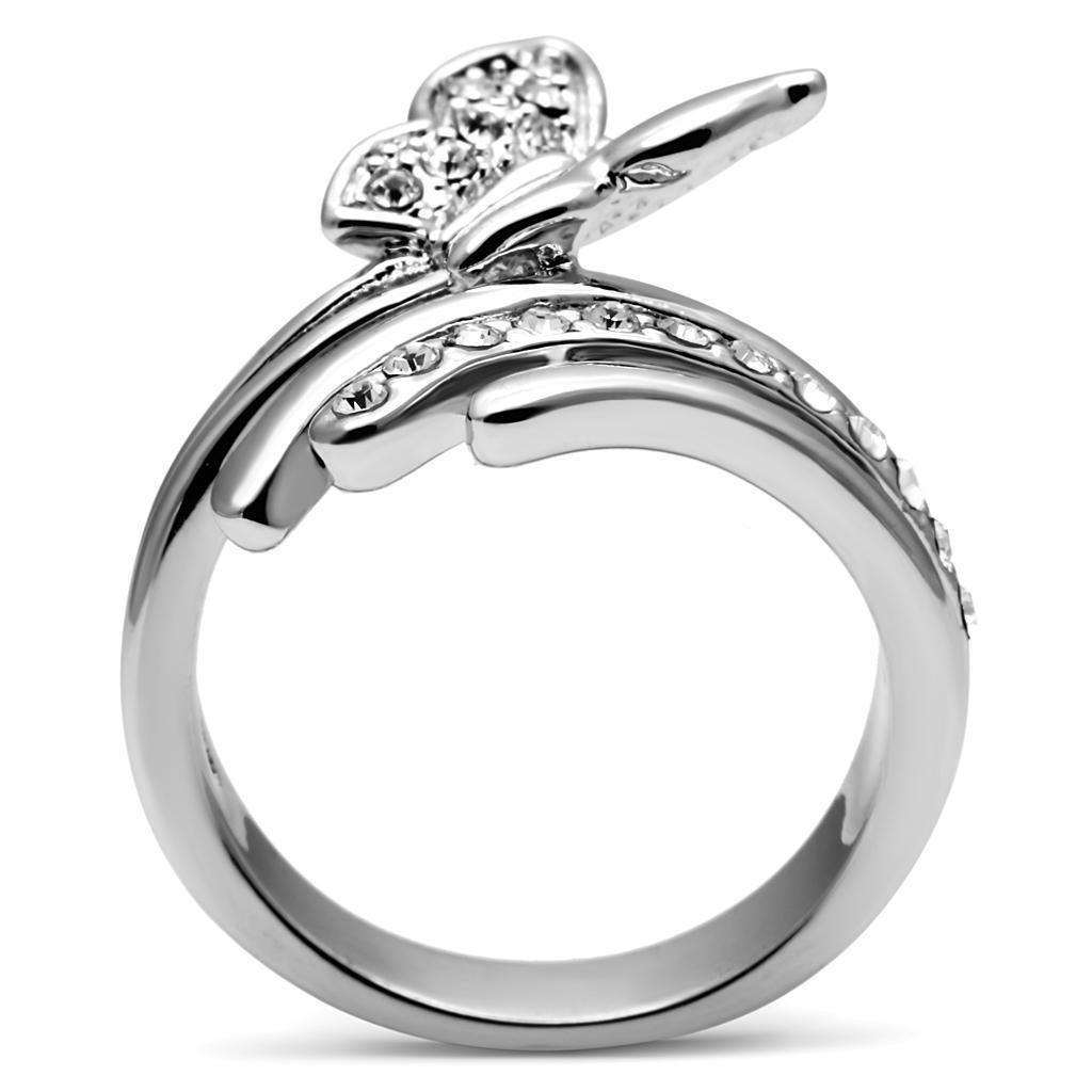 Silver Womens Butterfly Ring Anillo Para Mujer Stainless Steel Ring Soweto - Jewelry Store by Erik Rayo
