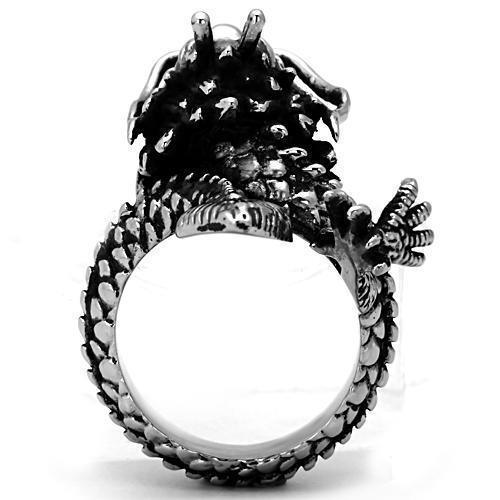 Silver Womens Dragon Ring Anillo Para Mujer 316L Stainless Steel Ring - Jewelry Store by Erik Rayo