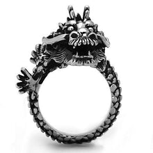 Load image into Gallery viewer, Silver Womens Dragon Ring Anillo Para Mujer y Ninos Unisex Kids 316L Stainless Steel Ring - Jewelry Store by Erik Rayo
