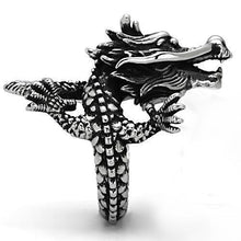 Load image into Gallery viewer, Silver Womens Dragon Ring Anillo Para Mujer y Ninos Unisex Kids 316L Stainless Steel Ring - Jewelry Store by Erik Rayo
