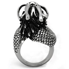 Load image into Gallery viewer, Silver Womens Dragon Ring Pearl Anillo Para Mujer y Ninos Unisex Kids 316L Stainless Steel Ring - Jewelry Store by Erik Rayo
